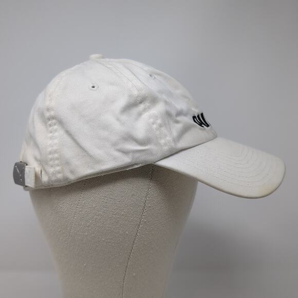 Puma Slideback Baseball Cap White One Size Adjustable Embroidered Vented Holes - Picture 5 of 9